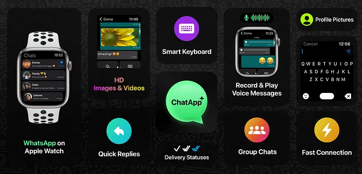 ChatApp+ is a new era of WhatsApp experience on Apple Watch