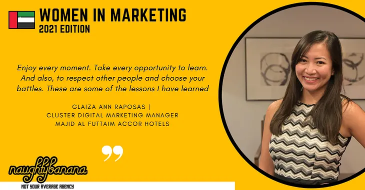 Women In Marketing 2021 Edition ft. Glaiza Ann Raposas from Majid Al Futtaim Accor Hotels