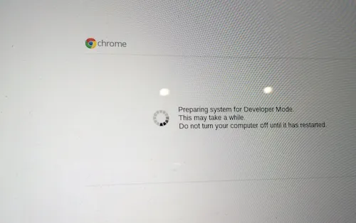 Turn on Developer Mode on ChromeBook