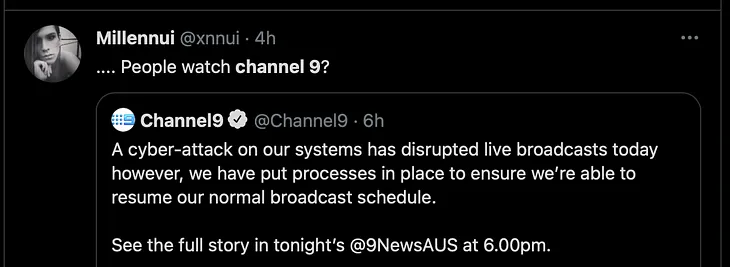 Trivialising the Channel 9 Breach: Seriously?