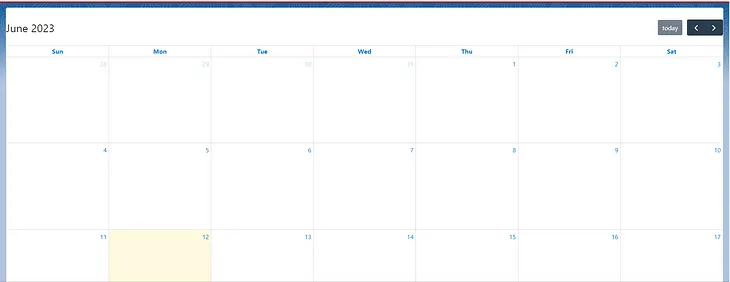 Create a custom calendar in LWC — Part 1