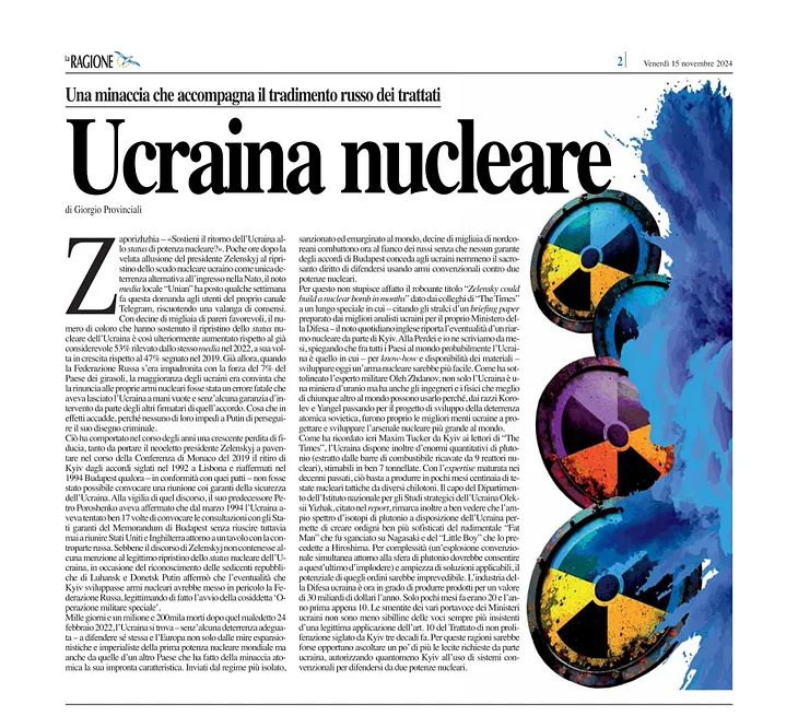 Will Ukraine Rearm With The Atom?