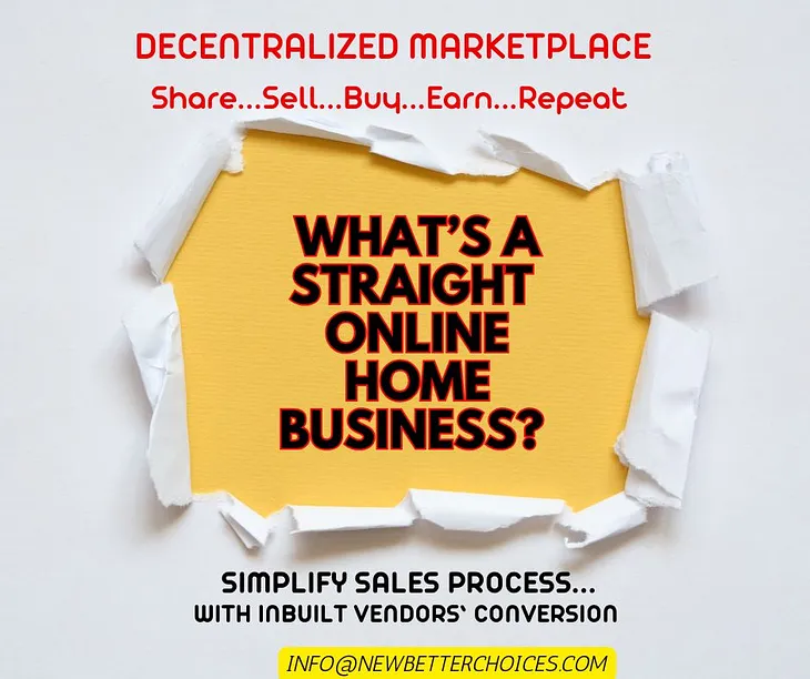 How to Apply an Old Home Business Roadmap to a New Decentralized Consumer Marketplace
