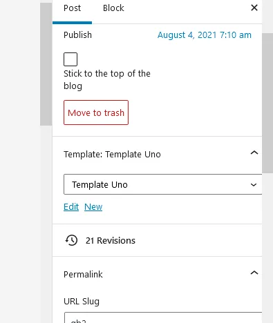 Gutenberg Template Editing in WordPress v5.8