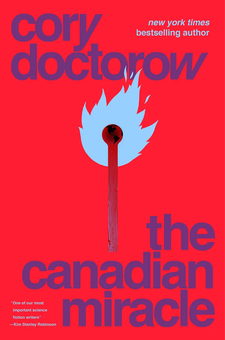 Will Staehle’s cover for “The Canadian Miracle,” depicting a flaming match whose head is a tiny planet Earth.