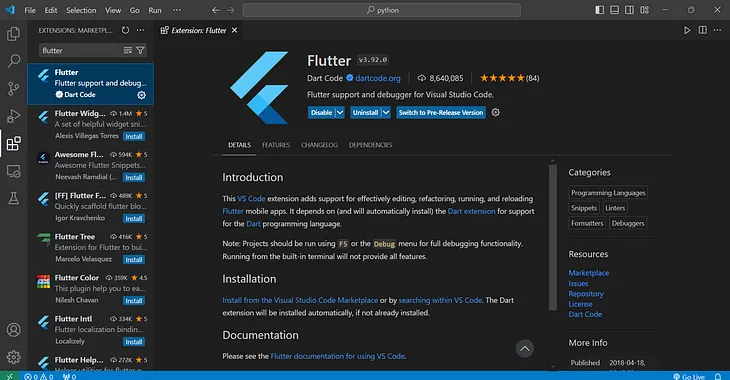 How to install Flutter in Windows VS Code ?