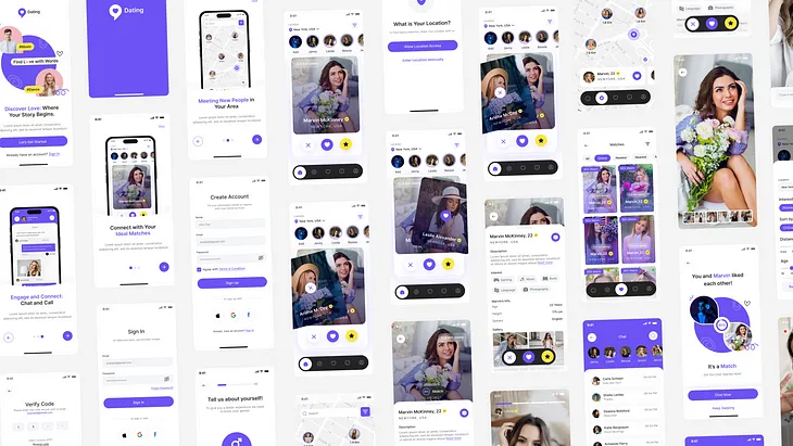 Key Features of Dating App | Dating App Figma UI Kit | Dating App Developement