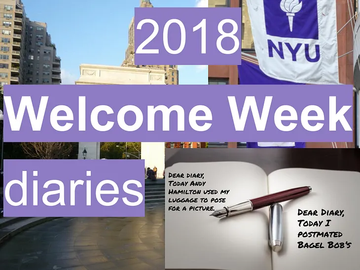 Meet Our 2018 Welcome Week Diarists