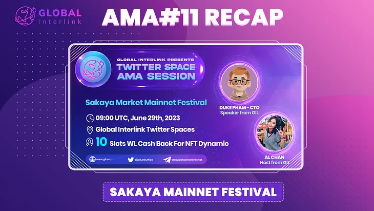 AMA11 — “Sakaya Market Mainnet Festival” Recap