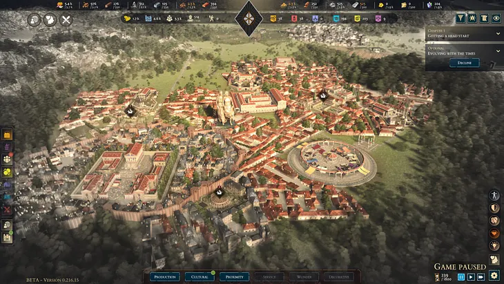 Memoria Polis — Early Access Game — City View