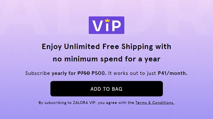 Subscribe To ZALORA VIP Today For Endless Perks & Unlimited Free Shipping