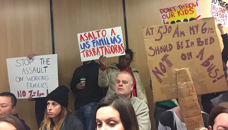 Parents say ”No!” to new start times at marathon School Committee meeting