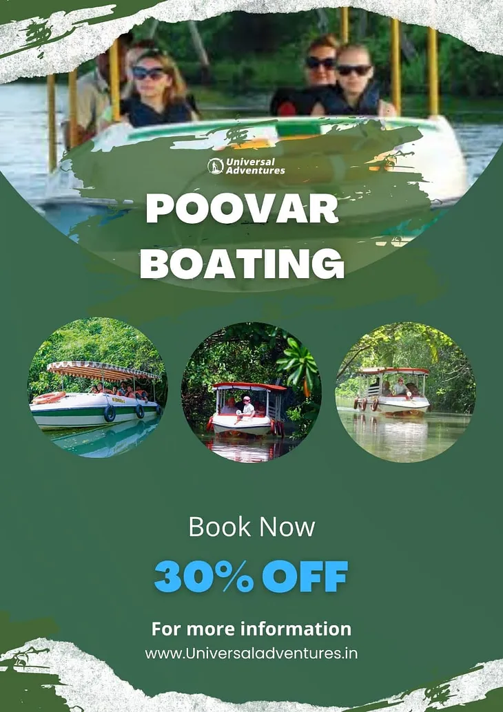 poovar boating, poovar backwater, poovar boating ticket price, poovar boat service, poovar kerala,