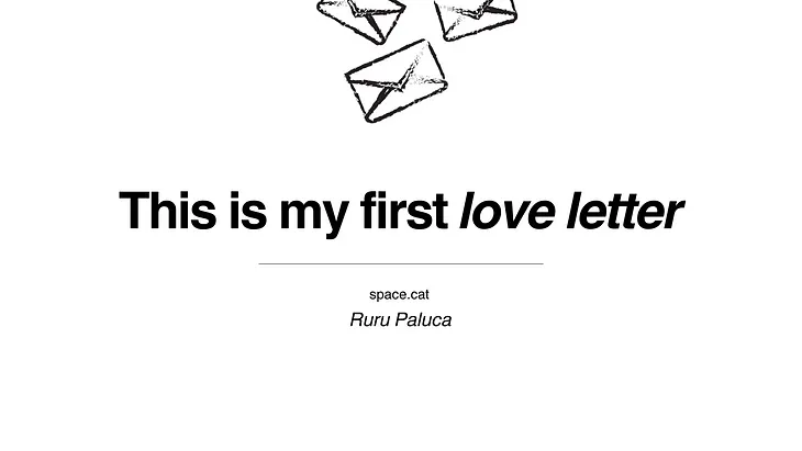 This is my first love letter