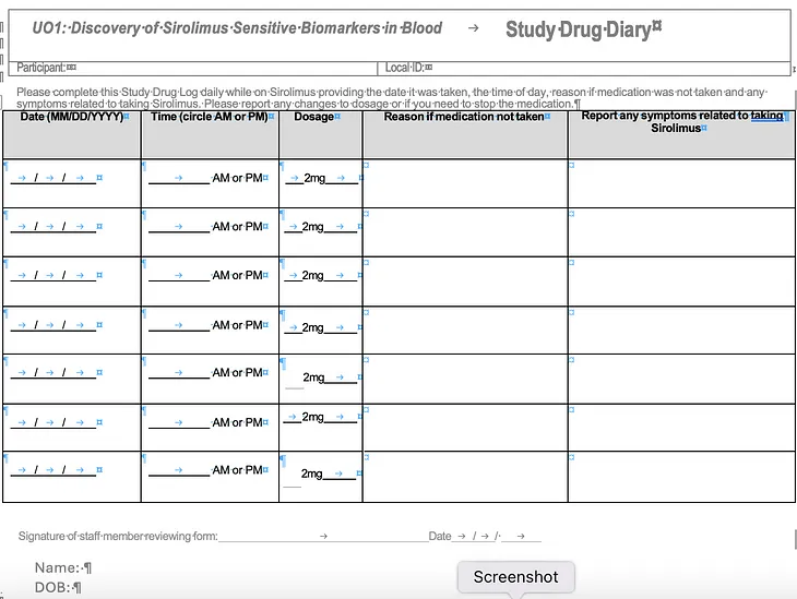 A Lammie’s Story — The First Week of Sirolimus