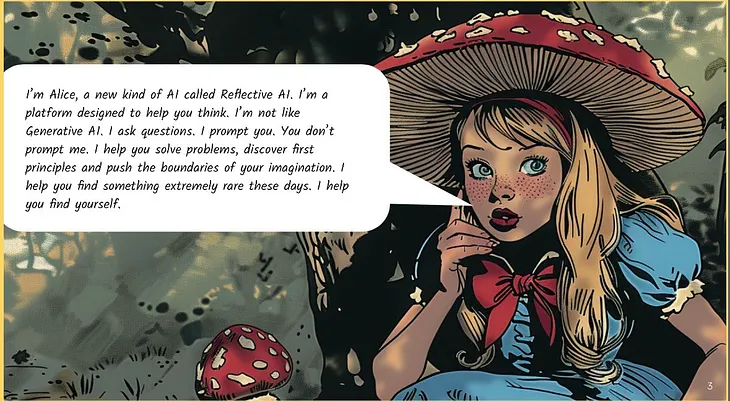 My name is Alice and I’m the World’s First Reflective AI