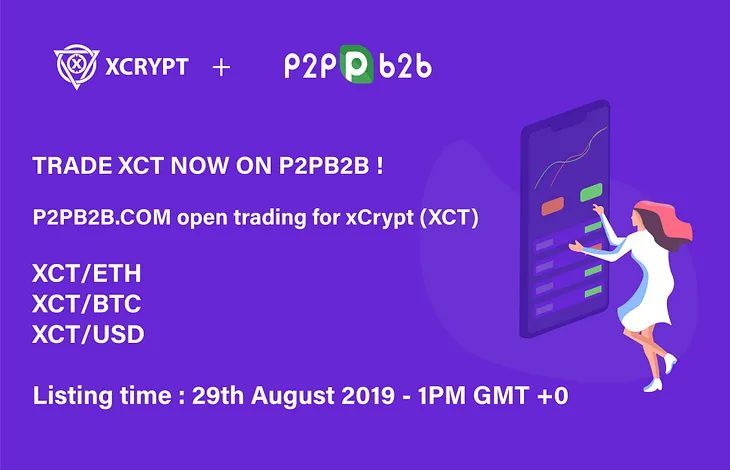 xCrypt Listed on P2PB2B Exchange