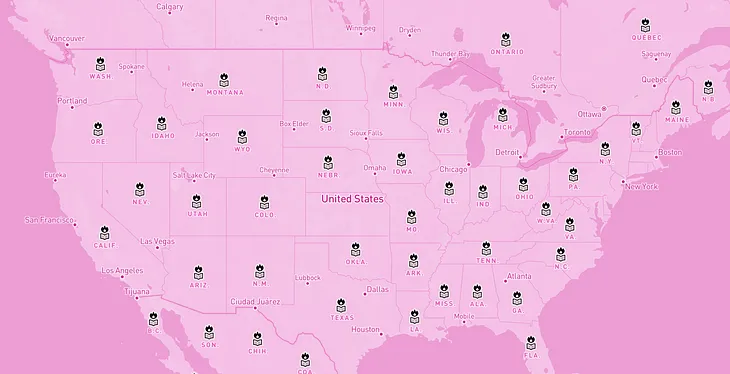 On Wednesdays we make pink maps