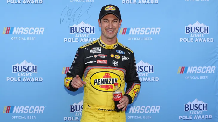 Joey Logano is the Busch Pole Award Pole Winner at Las Vegas Motor Speedway