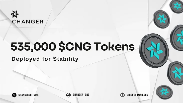 535,000 $CNG Tokens Deployed for Stability