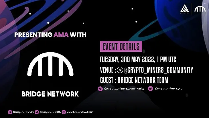 AMA Recap: CRYPTO MINERS X BRIDGE NETWORK