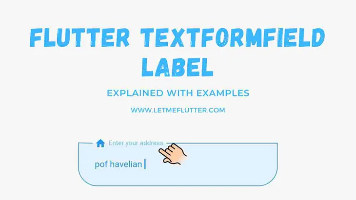 Flutter Textformfield Label