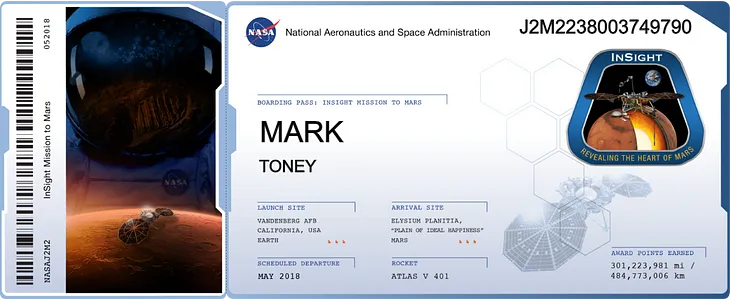 My Name is Etched on a Microchip on Mars