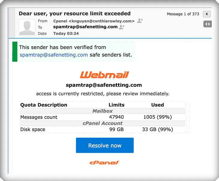 Beware of the cPanel Bandits