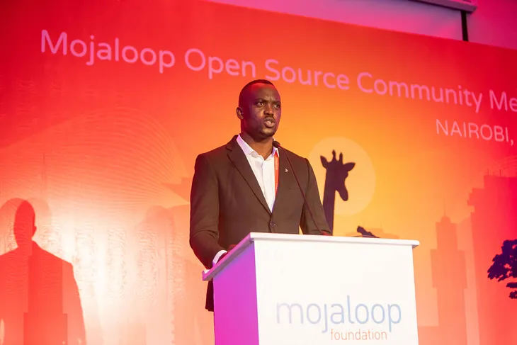 Luis R. Zulu speaking at the Mojaloop Open Source Community Meeting 2024 in Nairobi, Kenya.