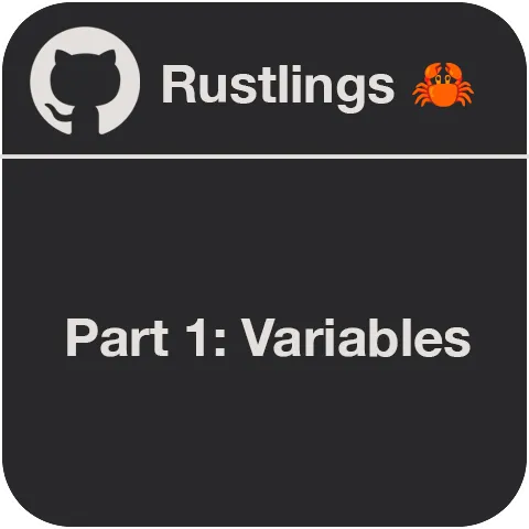 Getting started with Rust using rustlings — Part 1: Variables