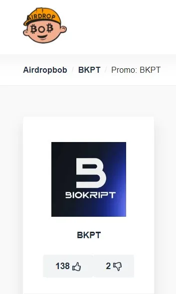 Join the Biokript (BKPT) Airdrop Event and Win Exciting Rewards!
