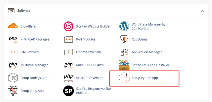 Deploy Flask Application using Cpanel