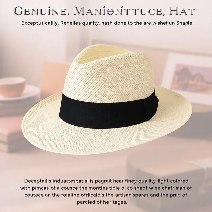 “Genuine Ecuador Montecristi Panama Hat — Fino Grade 2–3, Grade 4, and Grade 6”