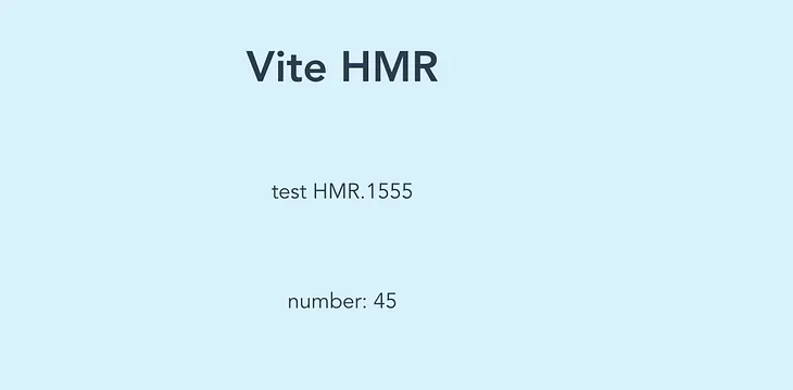 vitejs HMR basis