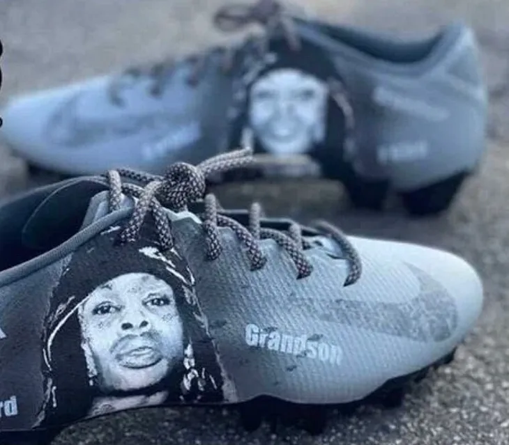 NFL Star Tajae Sharpe Tribute Cleats To Late Chicago Rapper King Von