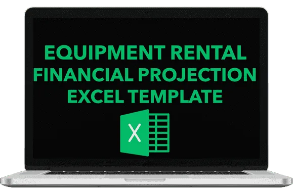 Equipment rental business plan financial model excel template