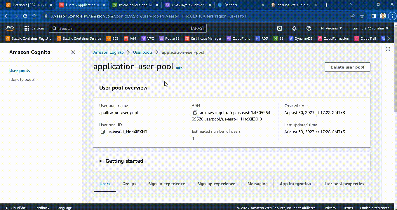 Amazon Cognito-1: Creating Cognito User Pools for authentication, and Connecting to an Application…