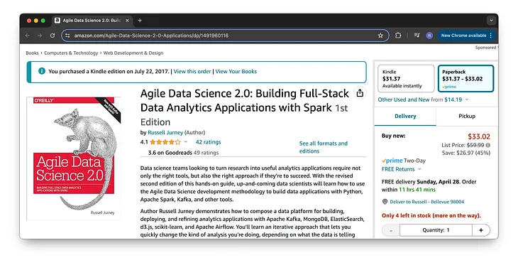 A brief history of Agile Data Science