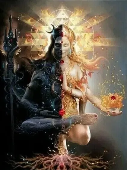 the masculine and feminine energy, shiva-shakti in human body.