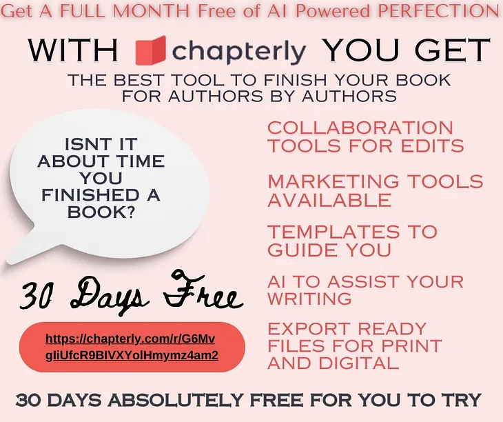 Chapterly: The Ultimate Writing Companion and 30 days free