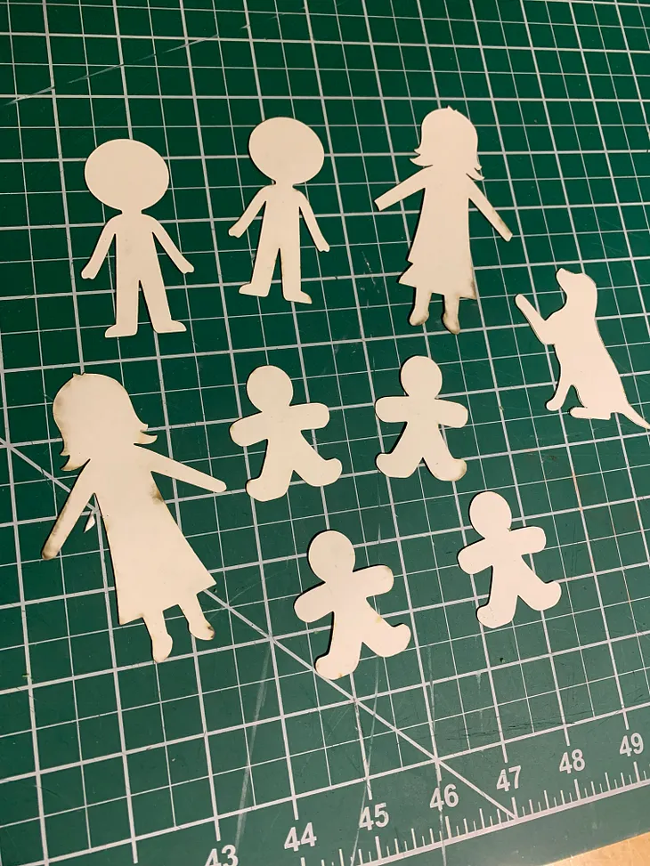 Making Paper People with Cutting Machines