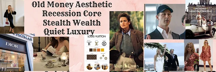 Recession Core, Old Money Aesthetic, Quiet Luxury and Stealth Wealth: An explanation for all the…