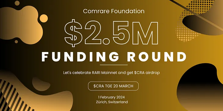 Genesis Comrare $CRA Airdrop on RARI Mainnet