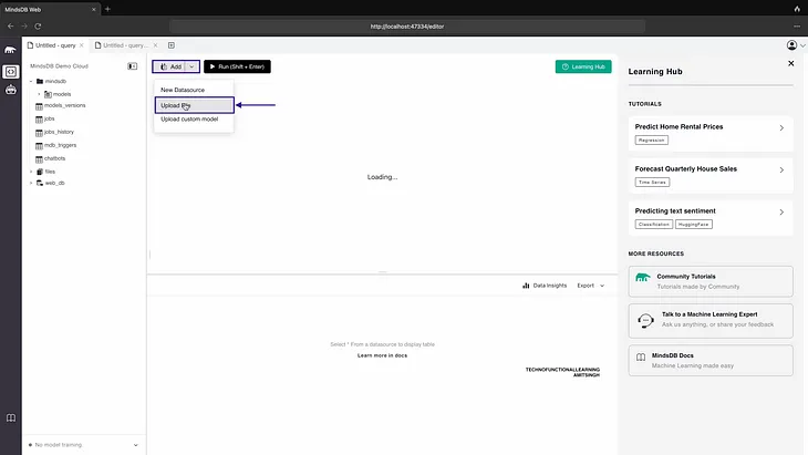 Apache Superset/Metabase/Apache Zeppelin Query CSV/Excel/Parquet files from MindsDB