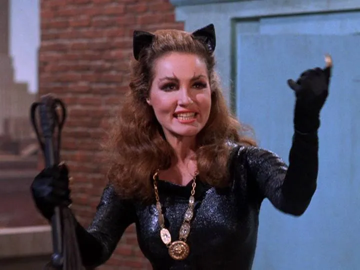 “I could be your MAGA catnip.” Catwoman (Julie Newmar), Batman TV series, 1966–68. Photo credited to Newmar on Flickr.