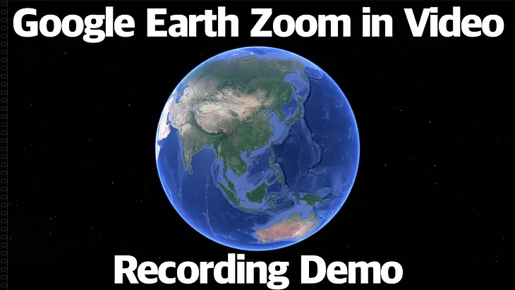 Google Earth Pro — Earth Zoom in Video Recording 🇺🇸🇬🇧