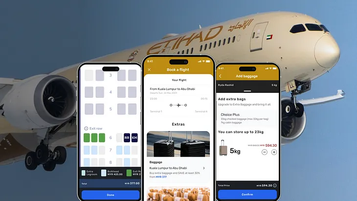 UI/UX Case Study: Optimising Etihad’s Ancillary Booking Experience