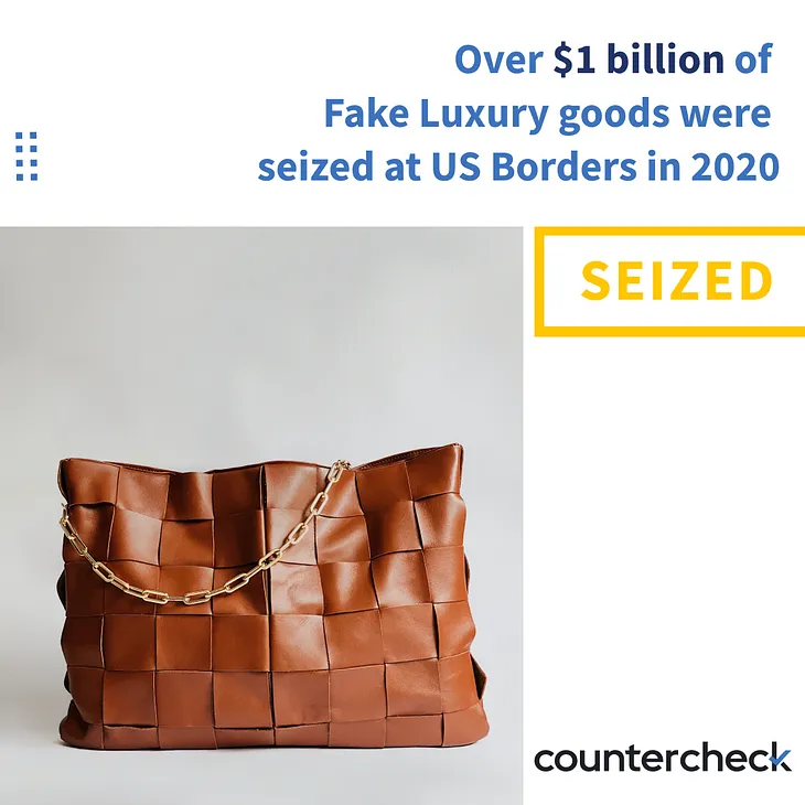 $1 billion of Fake Luxury goods were seized at US Borders in 2020