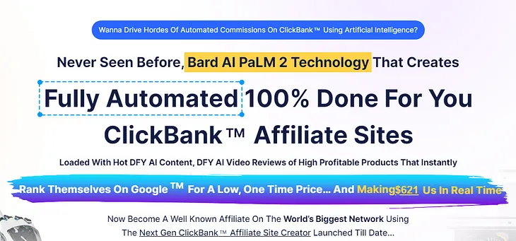 CB Nova is a groundbreaking AI-powered technology designed to create fully automated, 100% done-for-you ClickBank affiliate sites with unparalleled ease and efficiency. This innovative platform leverages Bard AI PaLM 2 technology to automate the entire process, from content creation to site optimization, offering marketers an unprecedented advantage in the fiercely competitive world of affiliate marketing.