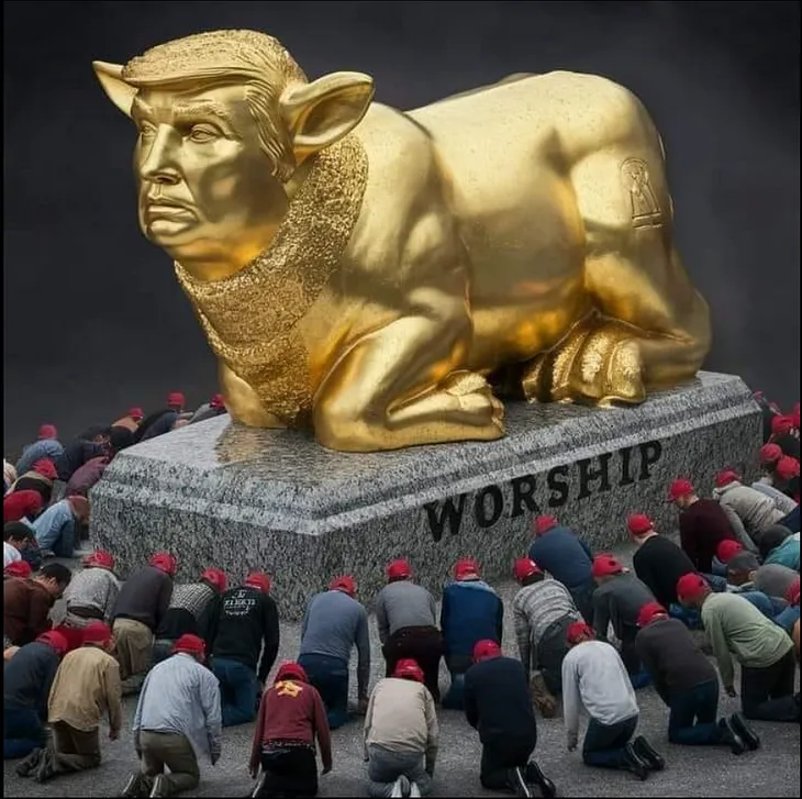 Donald Trump as The Golden Calf